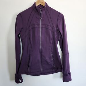 Lululemon Athletica Define Jacket Nulu Deep Purple Utility Jacket Size 8